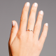 Gouden 14kt solitair ring met diamant van 0,15ct
