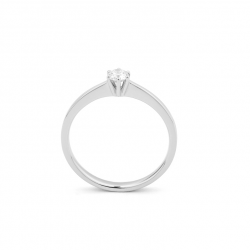 Gouden 14kt solitair ring met diamant van 0,20ct