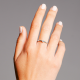 Gouden 14kt solitair ring met diamant van 0,20ct