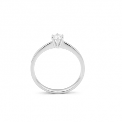 Gouden 14kt solitair ring met diamant van 0,25ct