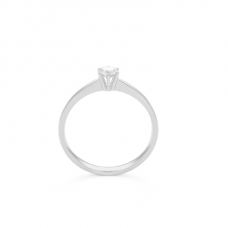 Gouden 14kt solitair ring met diamant van 0,30ct