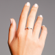 Gouden 14kt solitair ring met diamant van 0,40ct