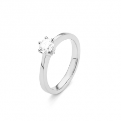 Gouden 14kt solitair ring met diamant van 0,50ct