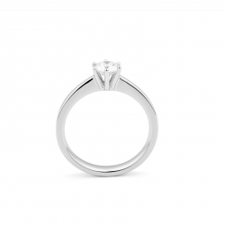Gouden 14kt solitair ring met diamant van 0,50ct