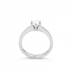 Gouden 14kt solitair ring met diamant van 0,70ct