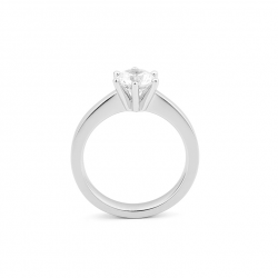 Gouden 14kt solitair ring met diamant van 1,00ct
