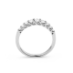 Gouden 14kt half eternity ring met diamant van 0,50ct