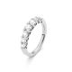 Gouden 14kt half eternity ring met diamant van 1,00ct