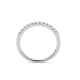 Gouden 14kt half eternity ring met diamant van 0,25ct