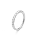 Gouden 14kt half eternity ring met diamant van 0,52ct