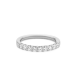 Gouden 14kt half eternity ring met diamant van 0,52ct