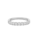 Gouden 14kt half eternity ring met diamant van 0,75ct