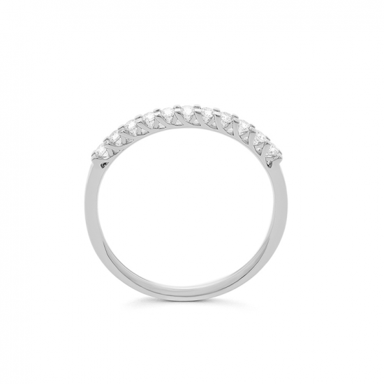 Gouden 14kt half eternity ring met diamant van 0,25ct