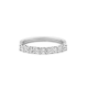 Gouden 14kt half eternity ring met diamant van 0,52ct