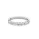 Gouden 14kt half eternity ring met diamant van 0,75ct