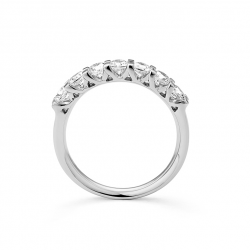 Gouden 14kt half eternity ring met diamant van 1,00ct
