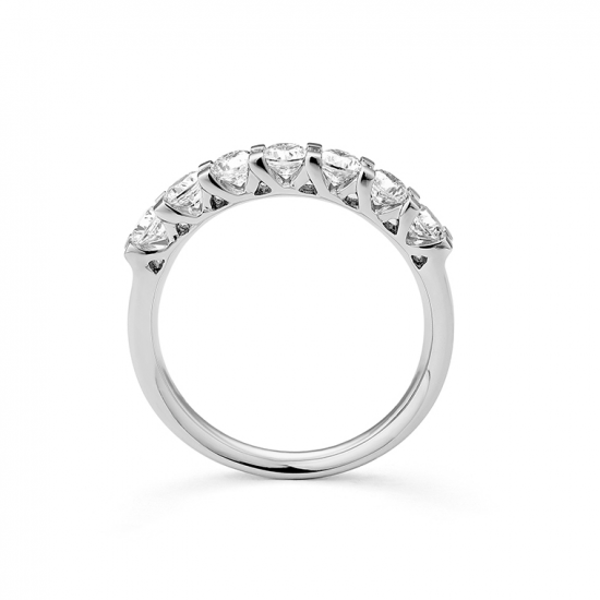 Gouden 14kt half eternity ring met diamant van 1,00ct