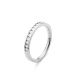Gouden 14kt half eternity ring met diamant van 0,25ct