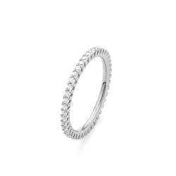 Gouden 14kt eternity ring met diamant van 0,50ct