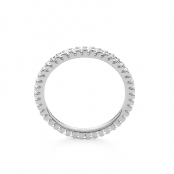 Gouden 14kt eternity ring met diamant van 0,50ct
