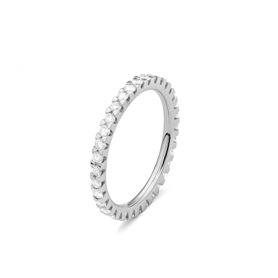 Gouden 14kt eternity ring met diamant van 0,75ct