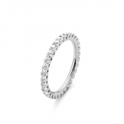 Gouden 14kt eternity ring met diamant van 1,00ct