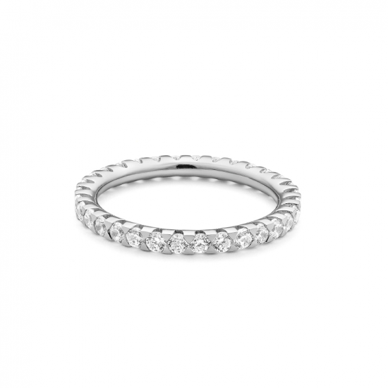 Gouden 14kt eternity ring met diamant van 1,00ct