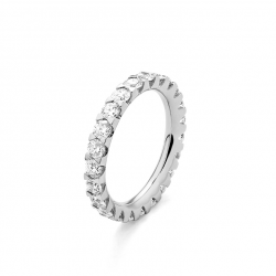 Gouden 14kt eternity ring met diamant van 2,05ct