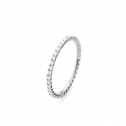 Gouden 14kt eternity ring met diamant van 0,50ct