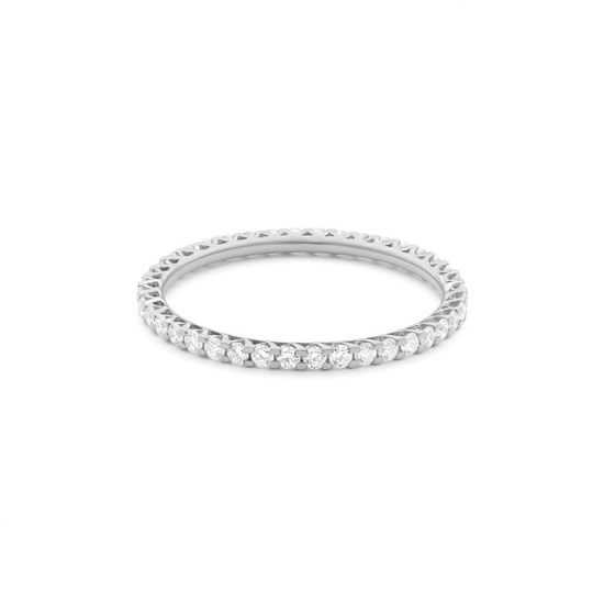 Gouden 14kt eternity ring met diamant van 0,50ct