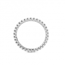 Gouden 14kt eternity ring met diamant van 0,75ct
