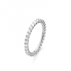 Gouden 14kt eternity ring met diamant van 1,00ct