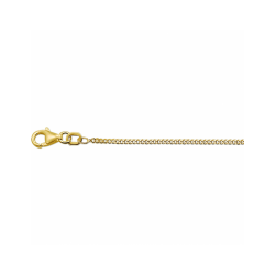 Gouden collier gourmette 4-zijdes geslepen 1,6 mm