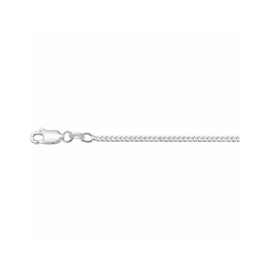 Zilveren collier gourmette 2,1mm 70cm