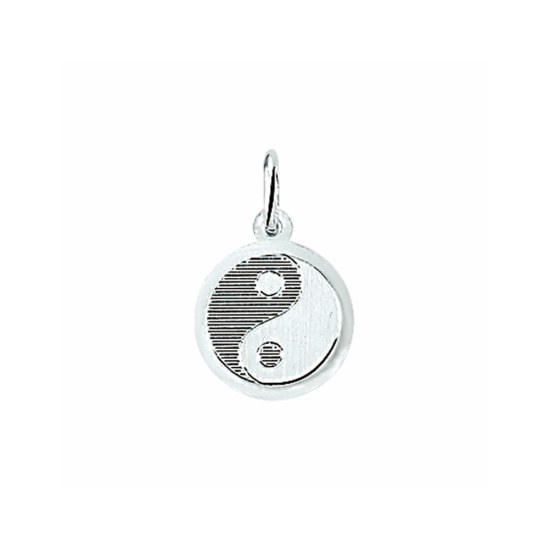 Zilveren hanger ying yang