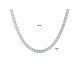 Huiscollectie Zilveren collier vierkant gourmet 4mm 60cm