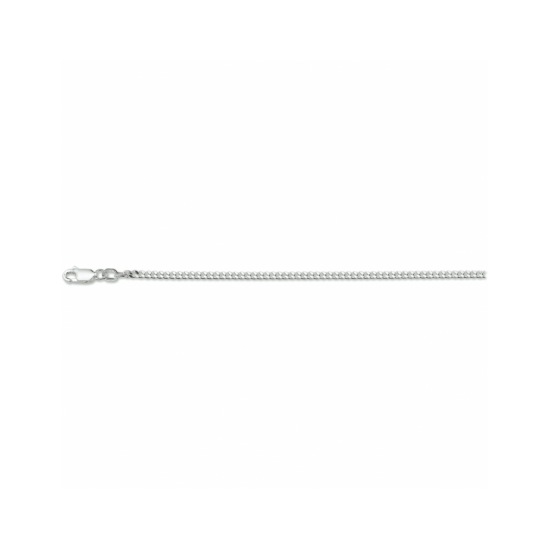 Zilveren collier gourmette 2,4mm 70cm